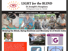 Tablet Screenshot of lightfortheblind.org.uk